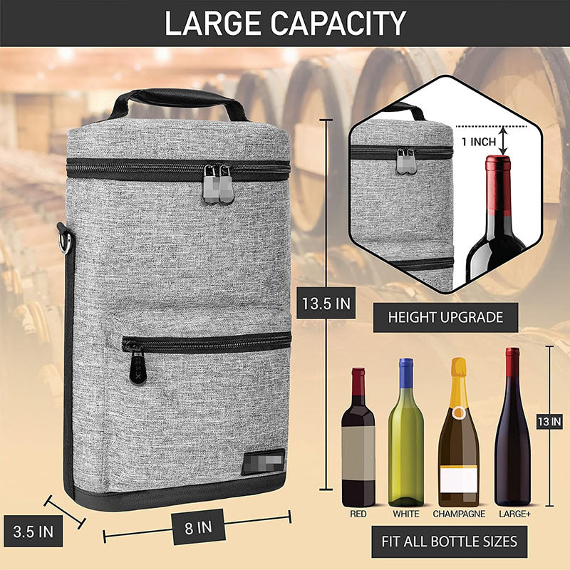 Ladies Insulated Bottle Bag with Extra Storage Kalsten