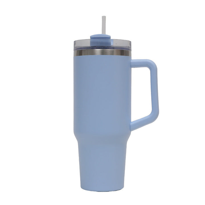 Women's Thermo Drinking Cup with Ergonomic Handle and Practical Straw Kalsten
