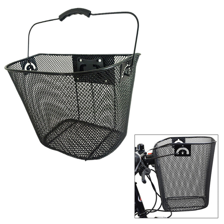 Front Quick Release Mesh Bicycle Basket with Locking Handlebar Mount Kalsten