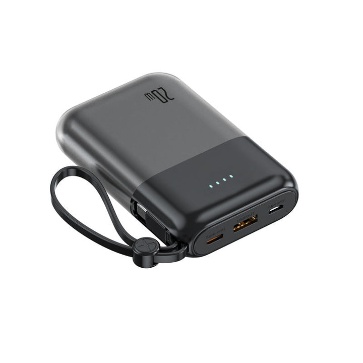 Portable power bank with powerful fast charging cable and integrated LED display Kalsten