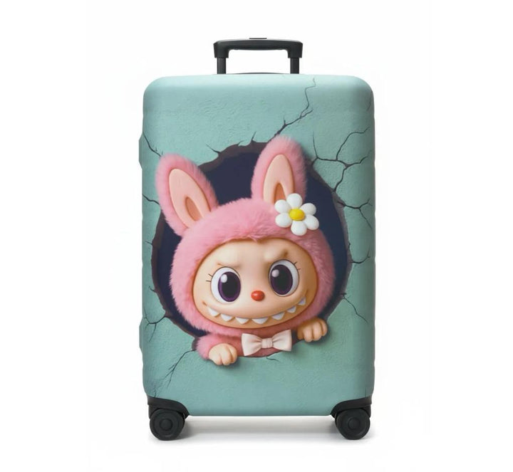 Unisex nan elastic suitcase cover with 3D dog design for trolley, stretchy and scratch-resistant Kalsten
