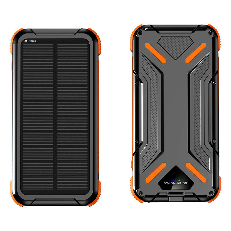 Solar-powered power bank with robust design and LED light Kalsten