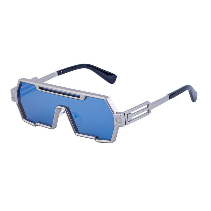 Women's fashionable sunglasses in a futuristic design with a wide frame Kalsten