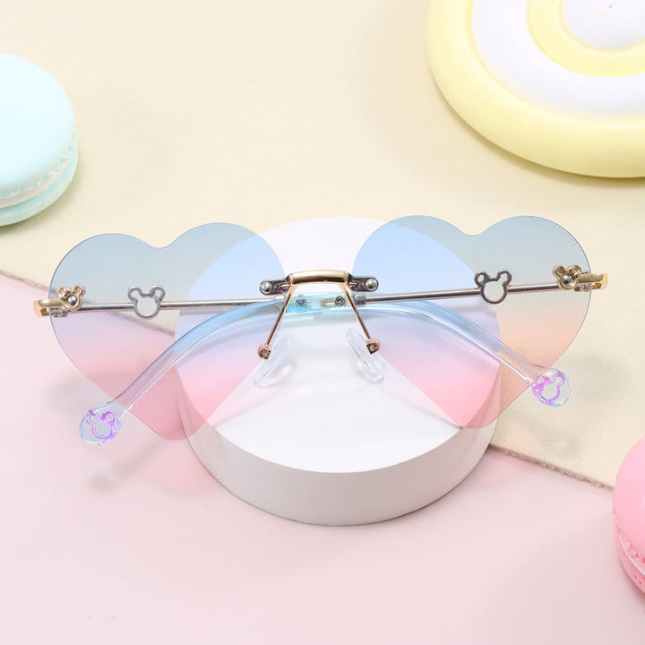 Women's Heart-Shaped Sunglasses with Mirrored Lenses Kalsten