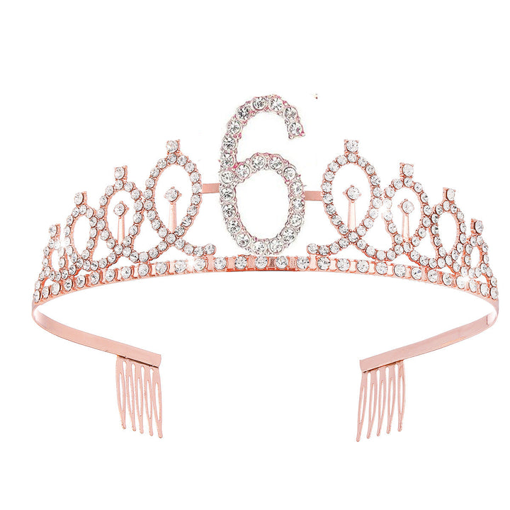 Women's Crystal-Embellished Tiara with Elegant Design Kalsten