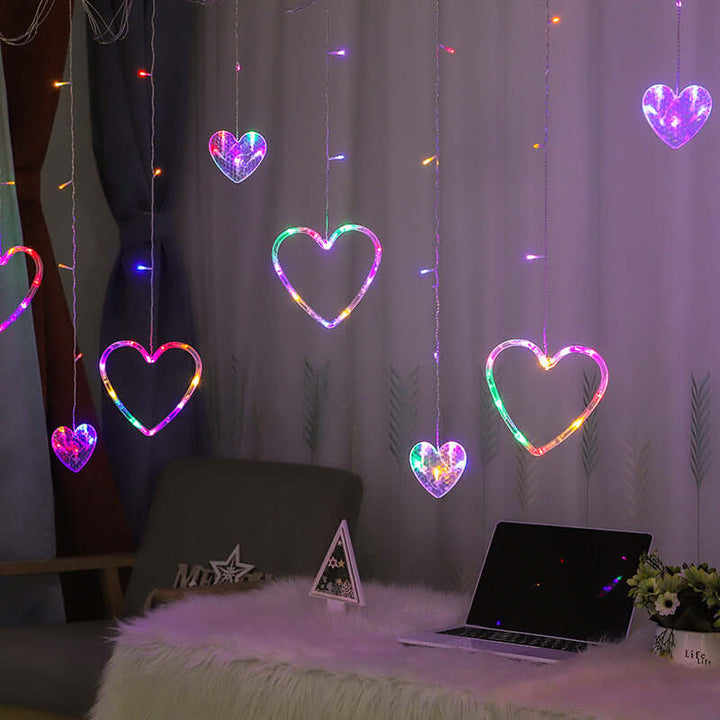 Love Curtain Light Romantic Room Proposal Scene Layout | Kalsten