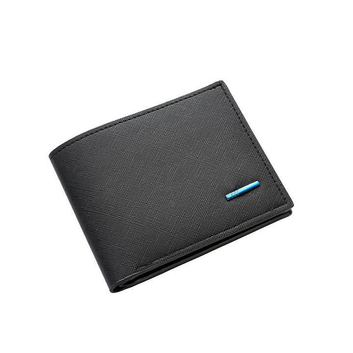 Textured Bi-Fold Leather Wallet Kalsten