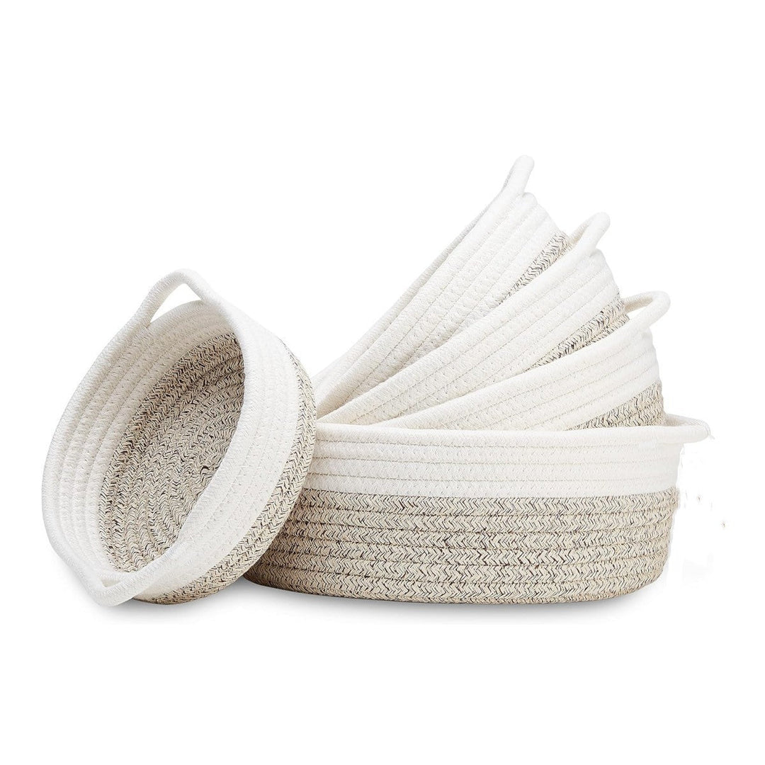 Women High-Quality Storage Basket Set made of Natural Cotton Material Kalsten