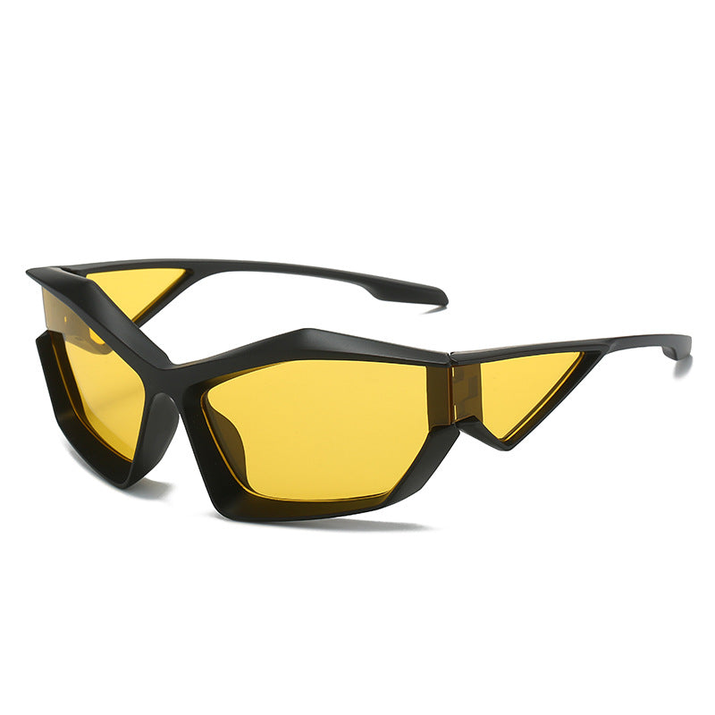 Women's sporty performance sunglasses with modern geometry frame Kalsten