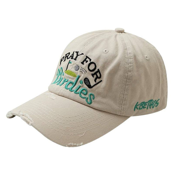 Women's Embroidered Distressed Baseball Cap Kalsten
