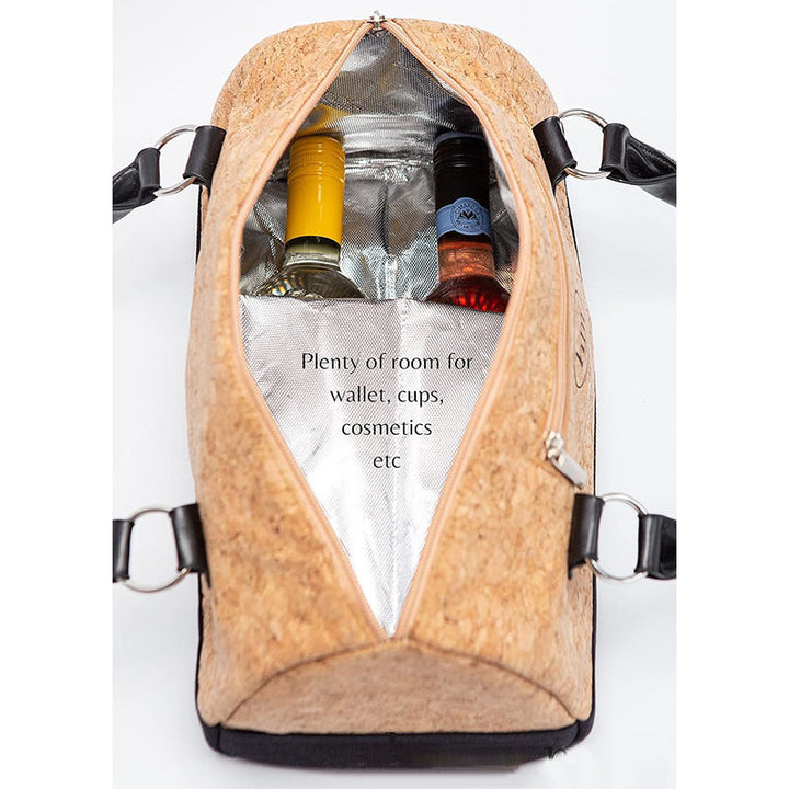 Ladies Elegant Wine Transport Bag with Insulating Lining Kalsten