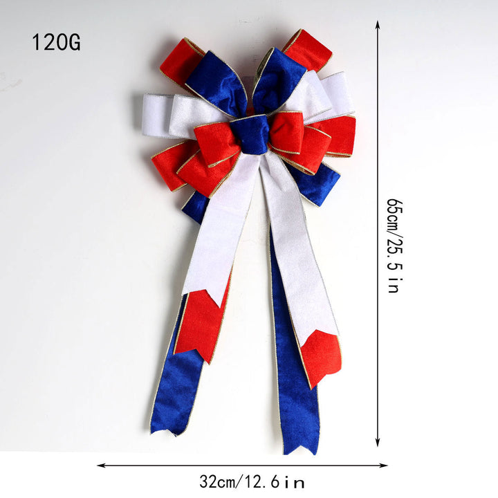 Unisex decorative bow made of ribbon with long ribbons for door and wall Kalsten