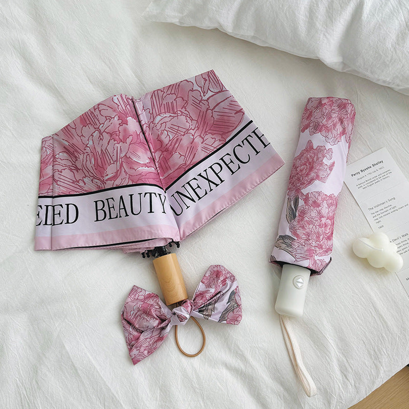 Women's compact umbrella with floral design Kalsten