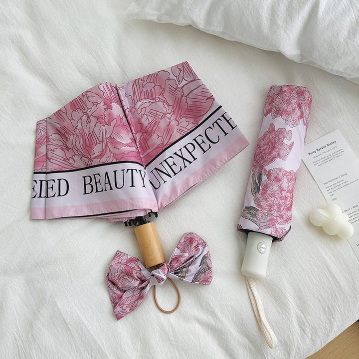 Women's compact umbrella with floral design Kalsten
