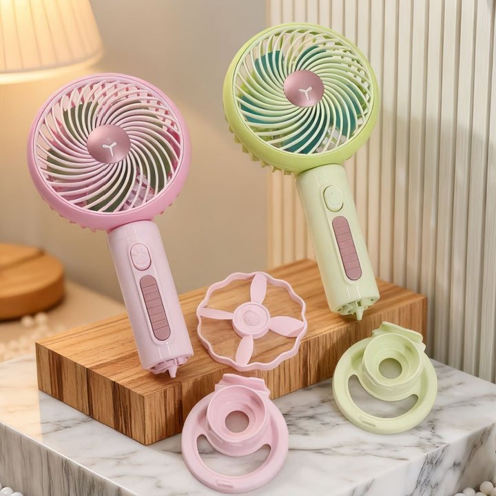 Ladies Portable Mini Handheld Fan with Flexible Tilt Adjustment Kalsten