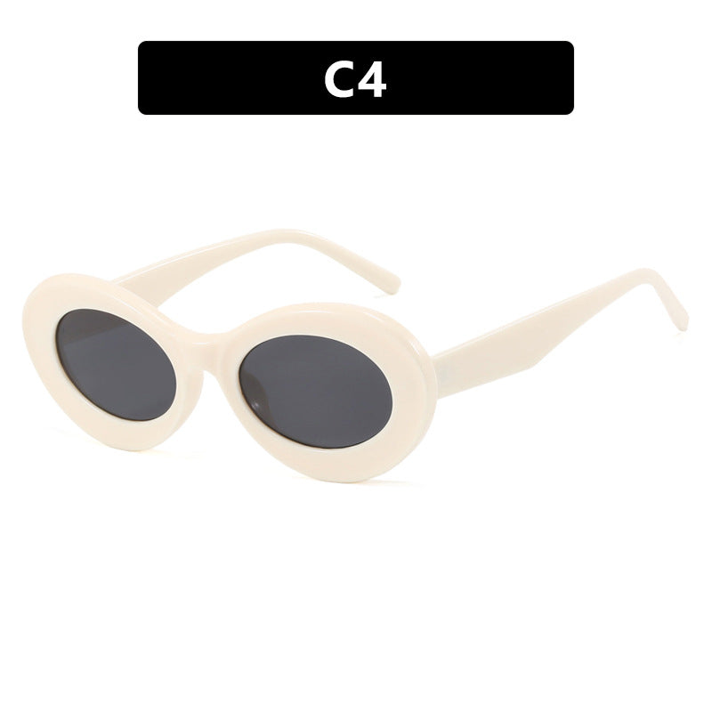 Women's oval sunglasses with modern lenses Kalsten