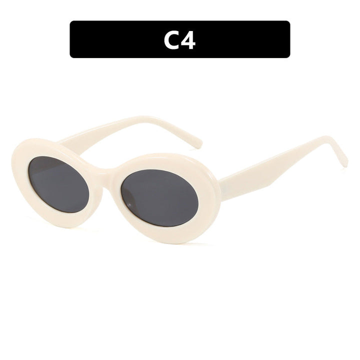 Women's oval sunglasses with modern lenses Kalsten
