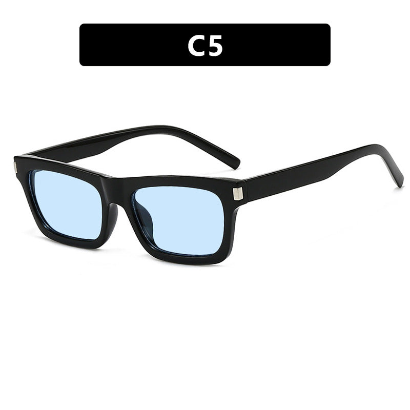 Women's square sunglasses with transparent lenses and stylish design Kalsten