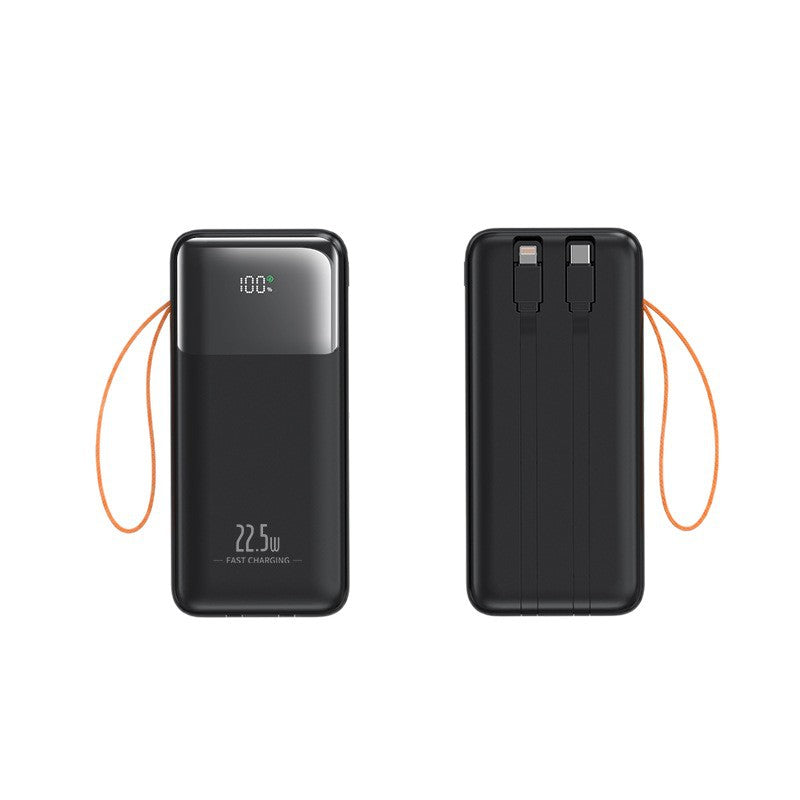 Portable power bank with integrated cable management and fast charging function Kalsten