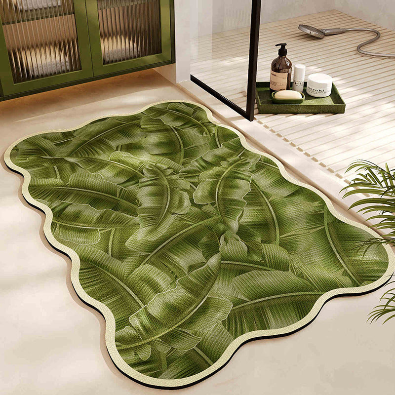 Floral Pattern Bath Mat Kalsten
