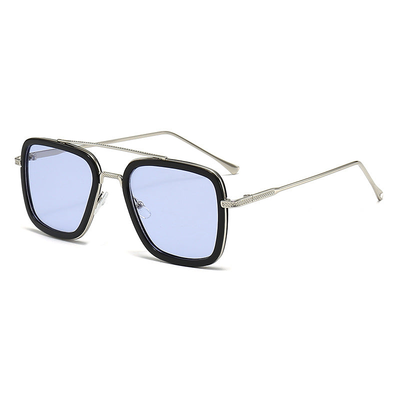 Women's fashionable square sunglasses with glamorous metal frame Kalsten