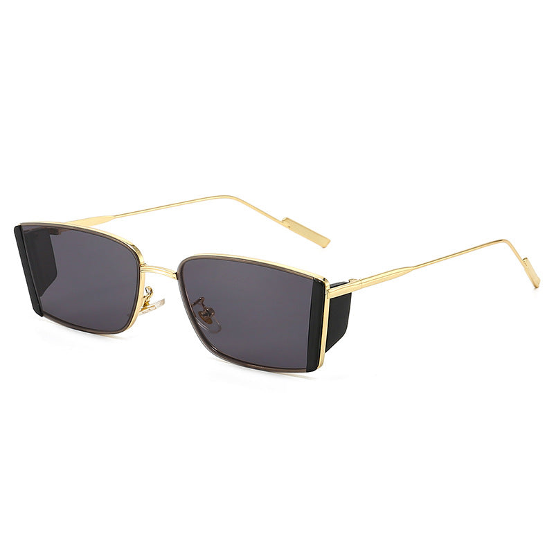 Ladies elegant square sunglasses with fine metal frame Kalsten