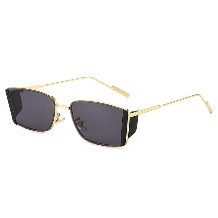 Ladies elegant square sunglasses with fine metal frame Kalsten
