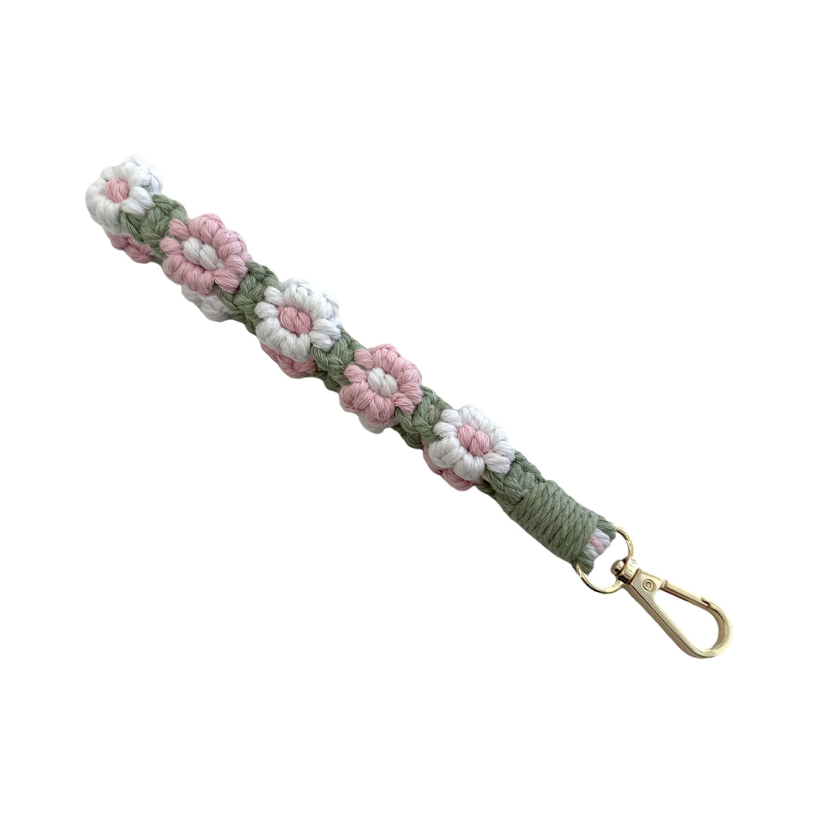 Floral Macrame Keychain Strap Acalora 1788942629