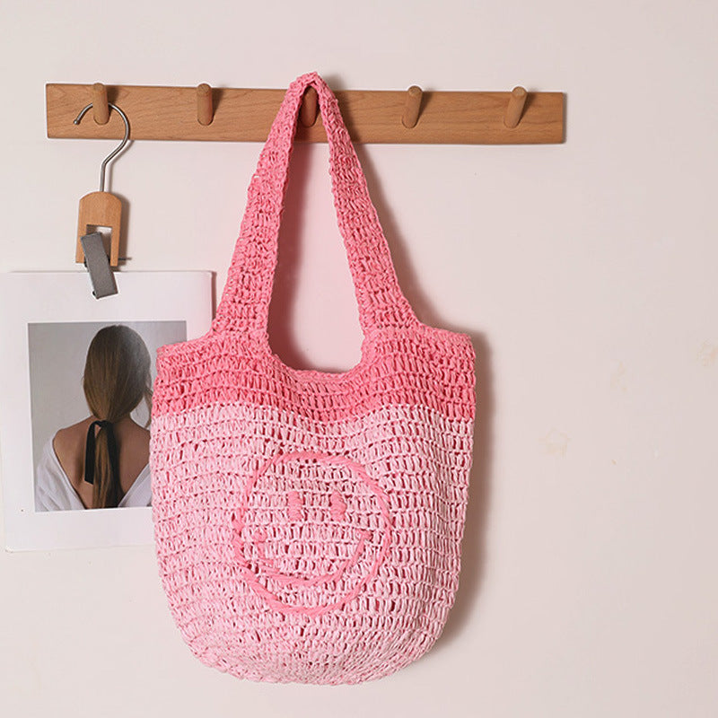 Hand-knotted shopping bag with casual design Kalsten