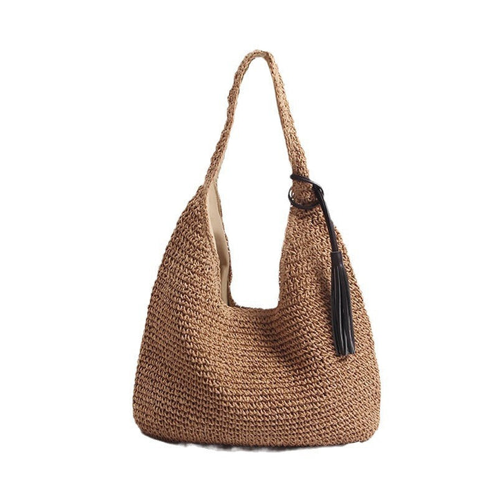 Handcrafted and Stylish Shoulder Bag with Decorative Tassel Detail Kalsten