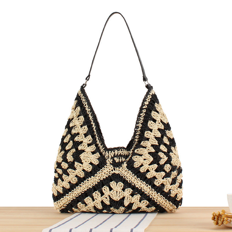 Macrame Crossbody Bag in Elegant Crocheted Design Kalsten