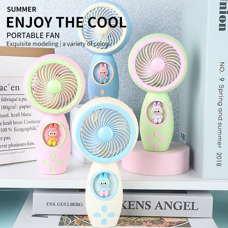 Unisex Portable Hand Fan with Playful Animal Design Kalsten