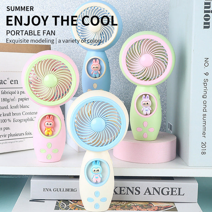 Unisex Portable Hand Fan with Playful Animal Design Kalsten