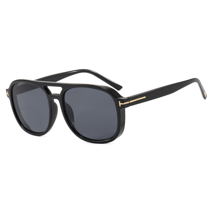 Women's square sunglasses with luxurious plastic frame and mirrored lenses Kalsten