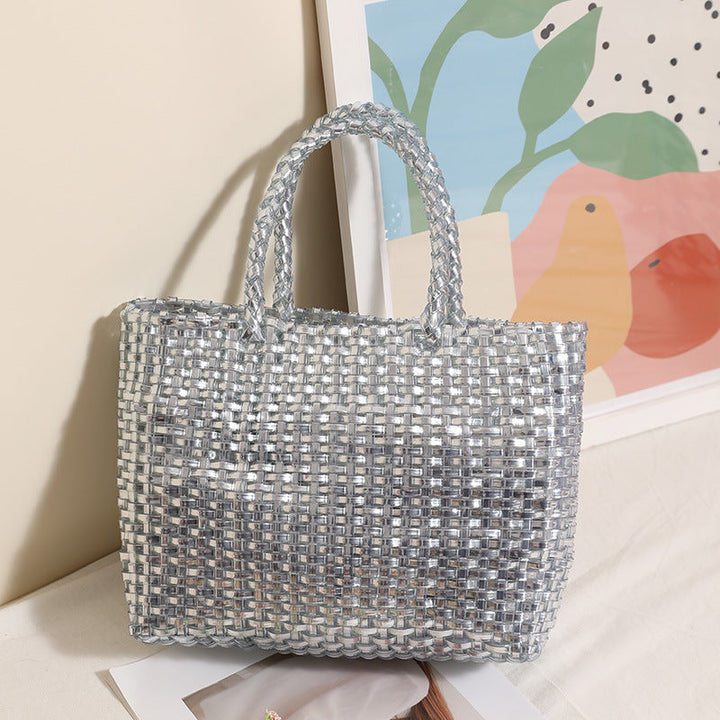 Handmade basket bag with innovative weaving technique Kalsten