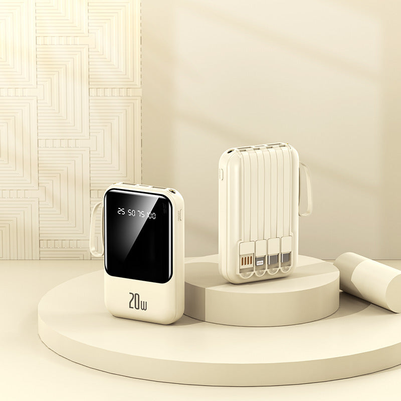 Portable power bank with state-of-the-art charging display and fast USB-C connection Kalsten