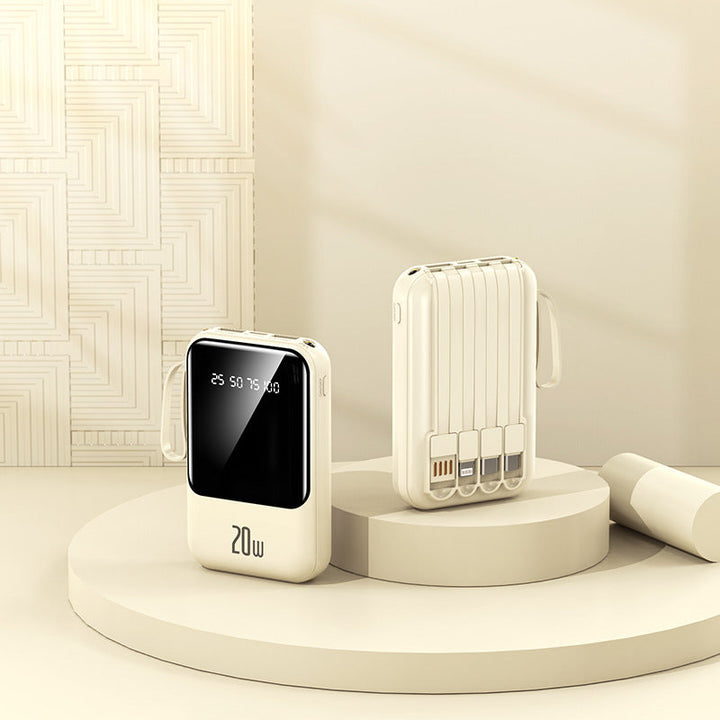 Portable power bank with state-of-the-art charging display and fast USB-C connection Kalsten