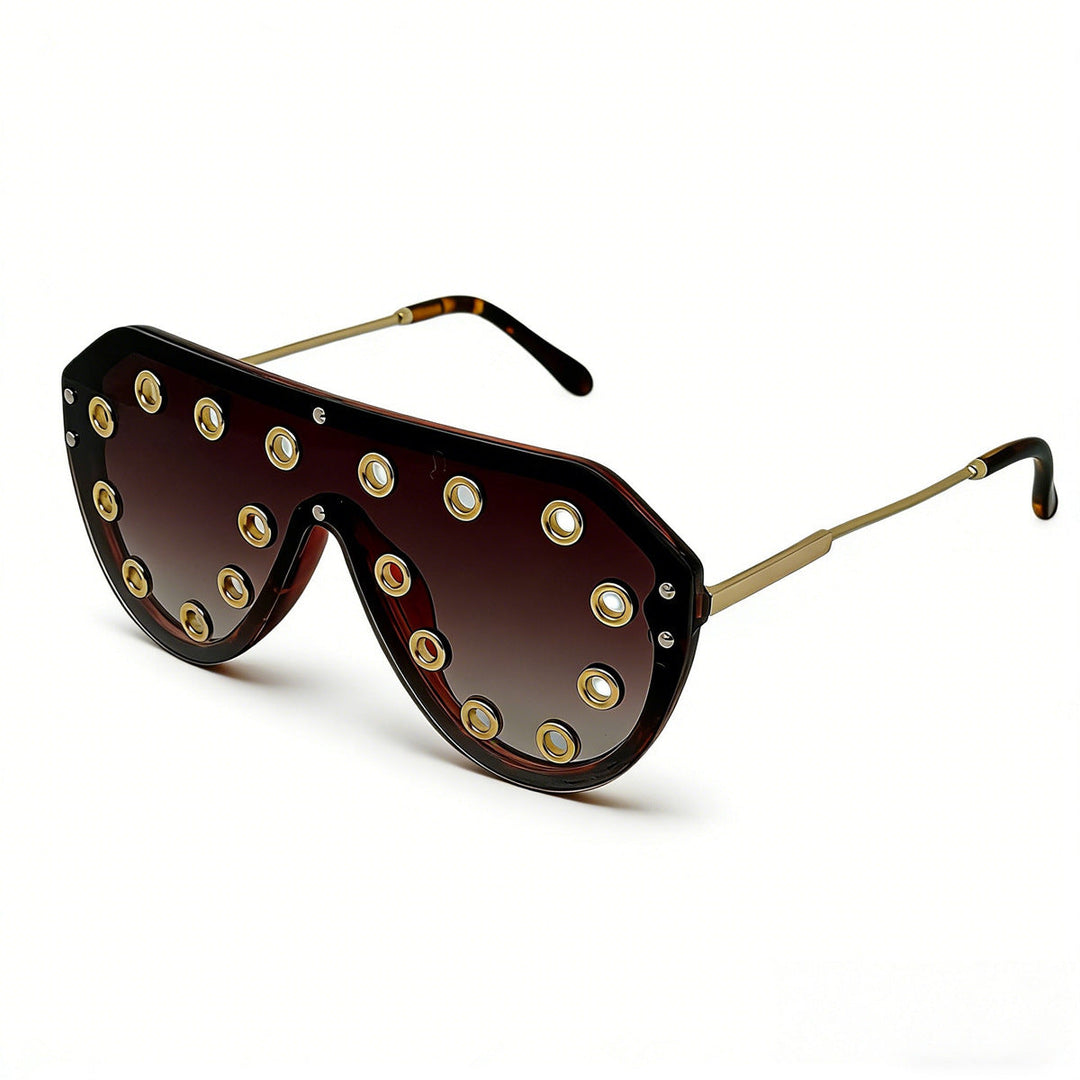 Women's statement sunglasses in futuristic design with decorative elements Kalsten