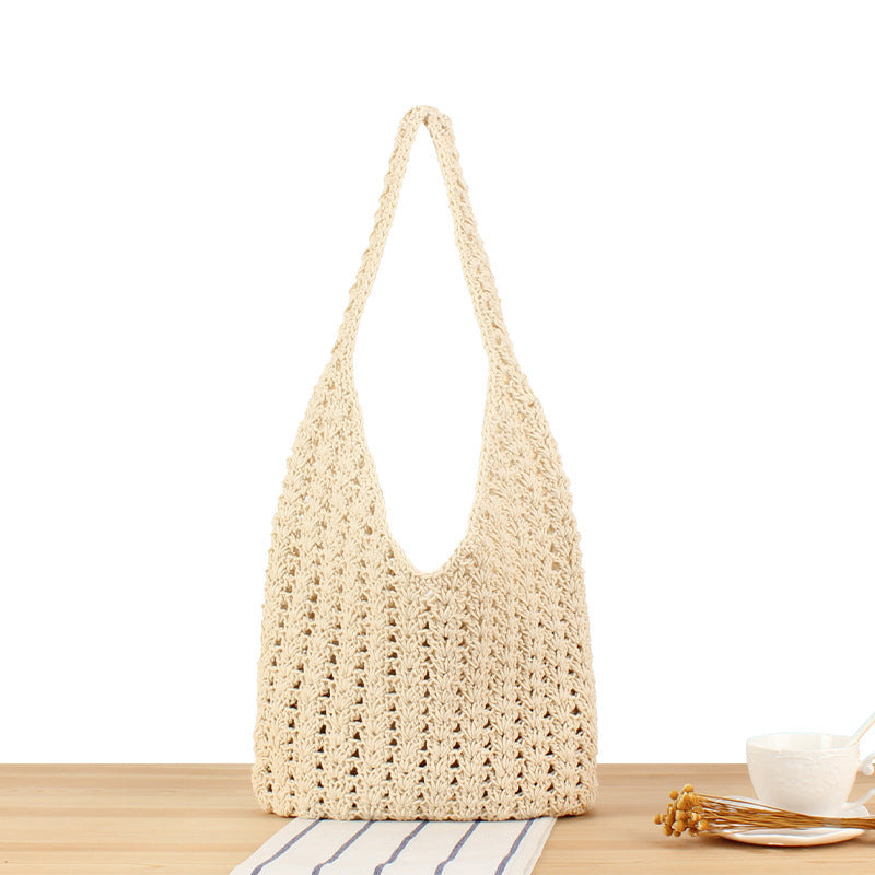 Handcrafted Shoulder Bag Made of Natural Weave Kalsten