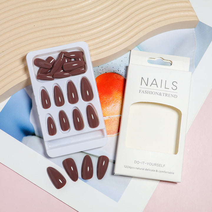 Almond-Shaped Press-On Nail Set with DIY Applicator Kalsten