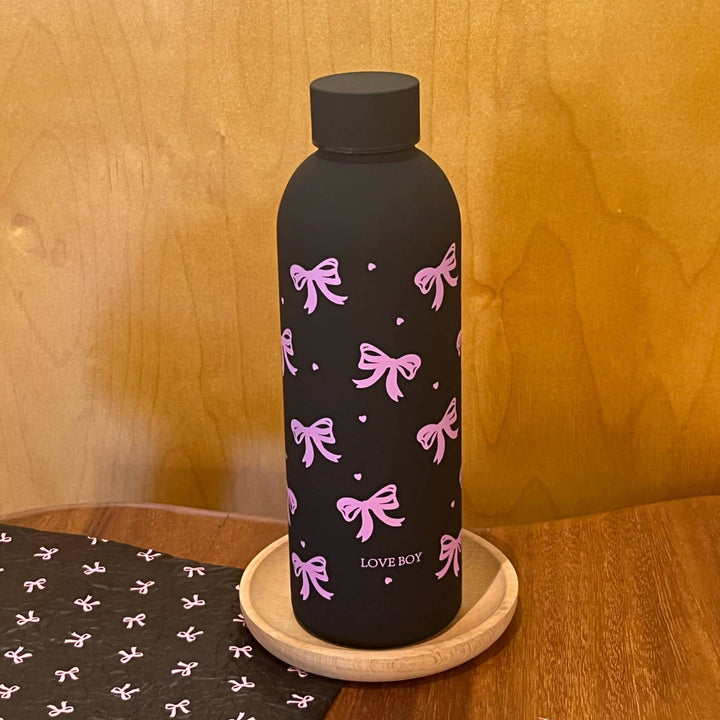 Women's insulated drinking bottle with stylish bow motif Kalsten