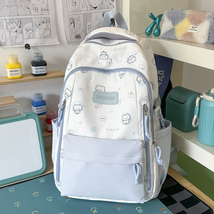 Cartoon-Inspired High-Capacity School Backpack