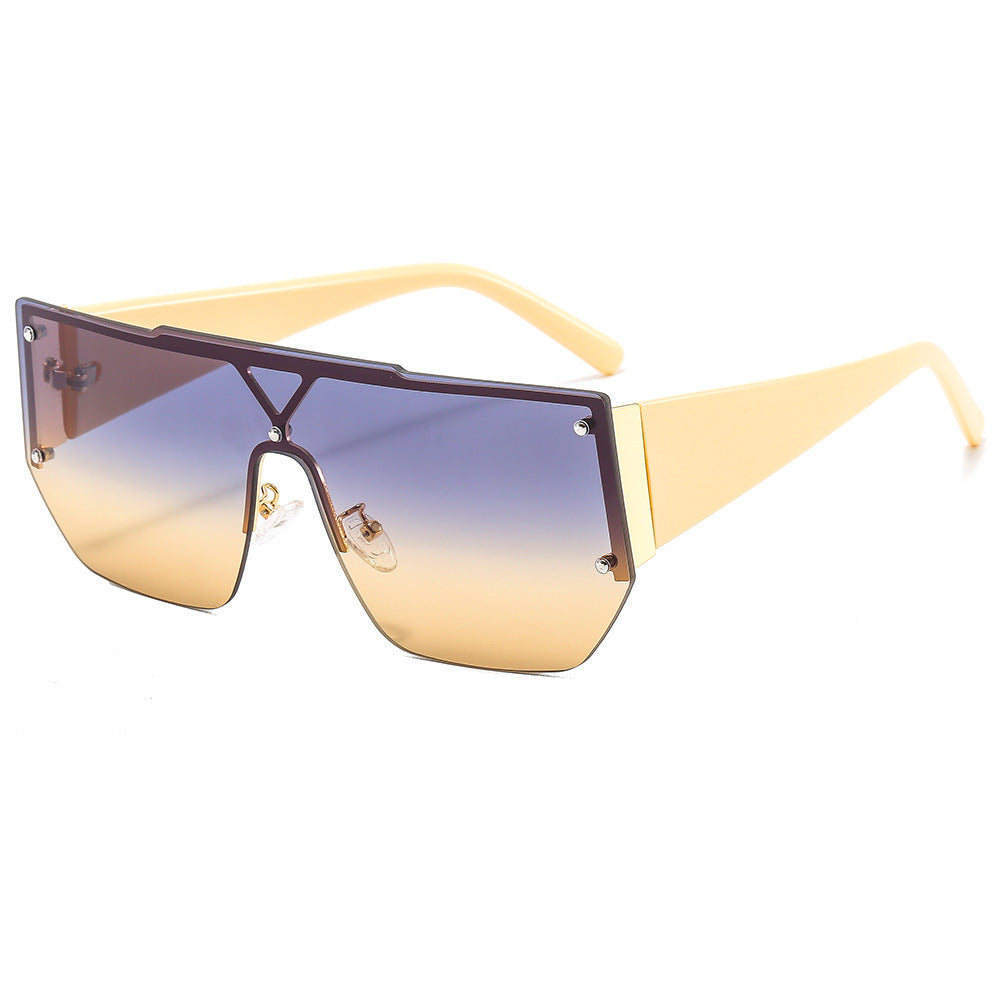 Women's fashionable oversized sunglasses with a unique geometric frame Kalsten