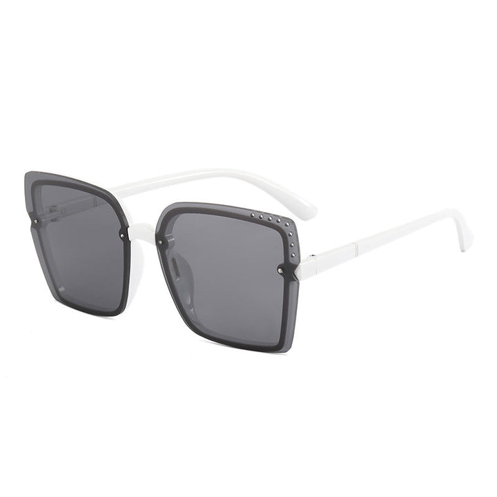 Ladies Square Sunglasses with Sparkling Frame Accents Kalsten