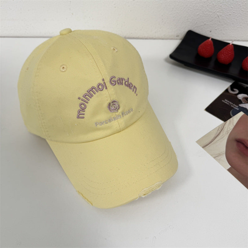 Women's Embroidered Casual Sun Protection Cap Kalsten