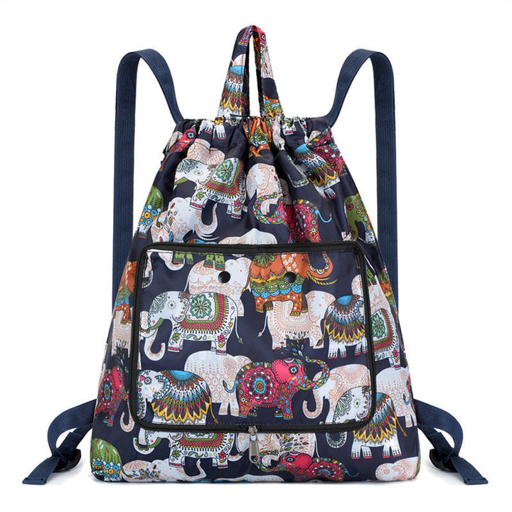 Lightweight Floral Drawstring Backpack Kalsten