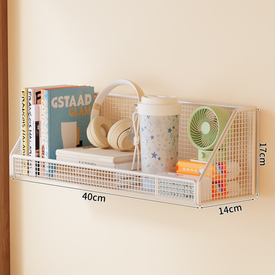 Wall-Mounted Mesh Storage Shelf Kalsten