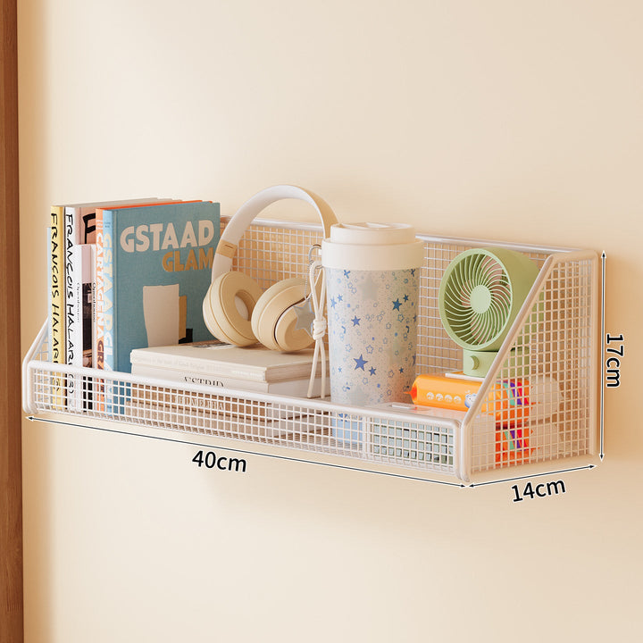 Wall-Mounted Mesh Storage Shelf Kalsten