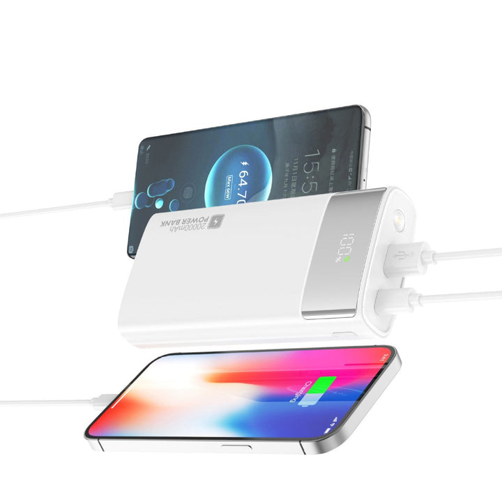 Portable power bank with slim design and digital display Kalsten