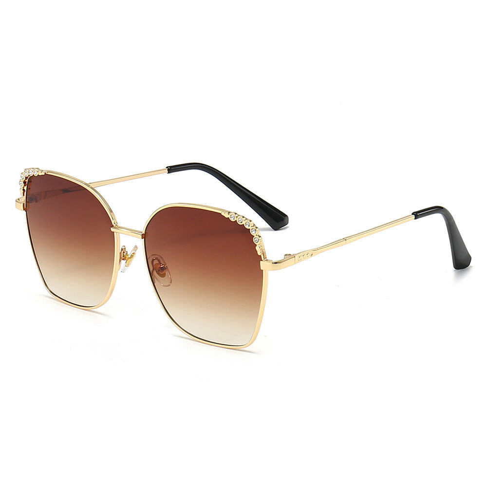 Elegant Square Sunglasses with Sparkling Accents Kalsten